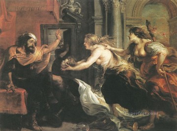  cabeza Pintura - Tereo confrontado con la cabeza de su hijo Itilo Barroco Peter Paul Rubens